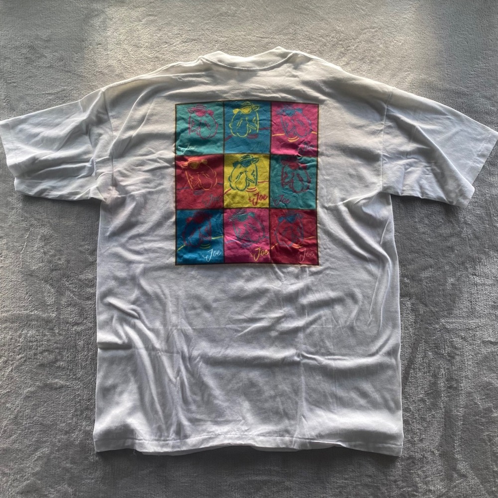 Vintage Joe Camel Pop Art T-Shirt Mens XL White Pocket Tee Silkworm Made in USA